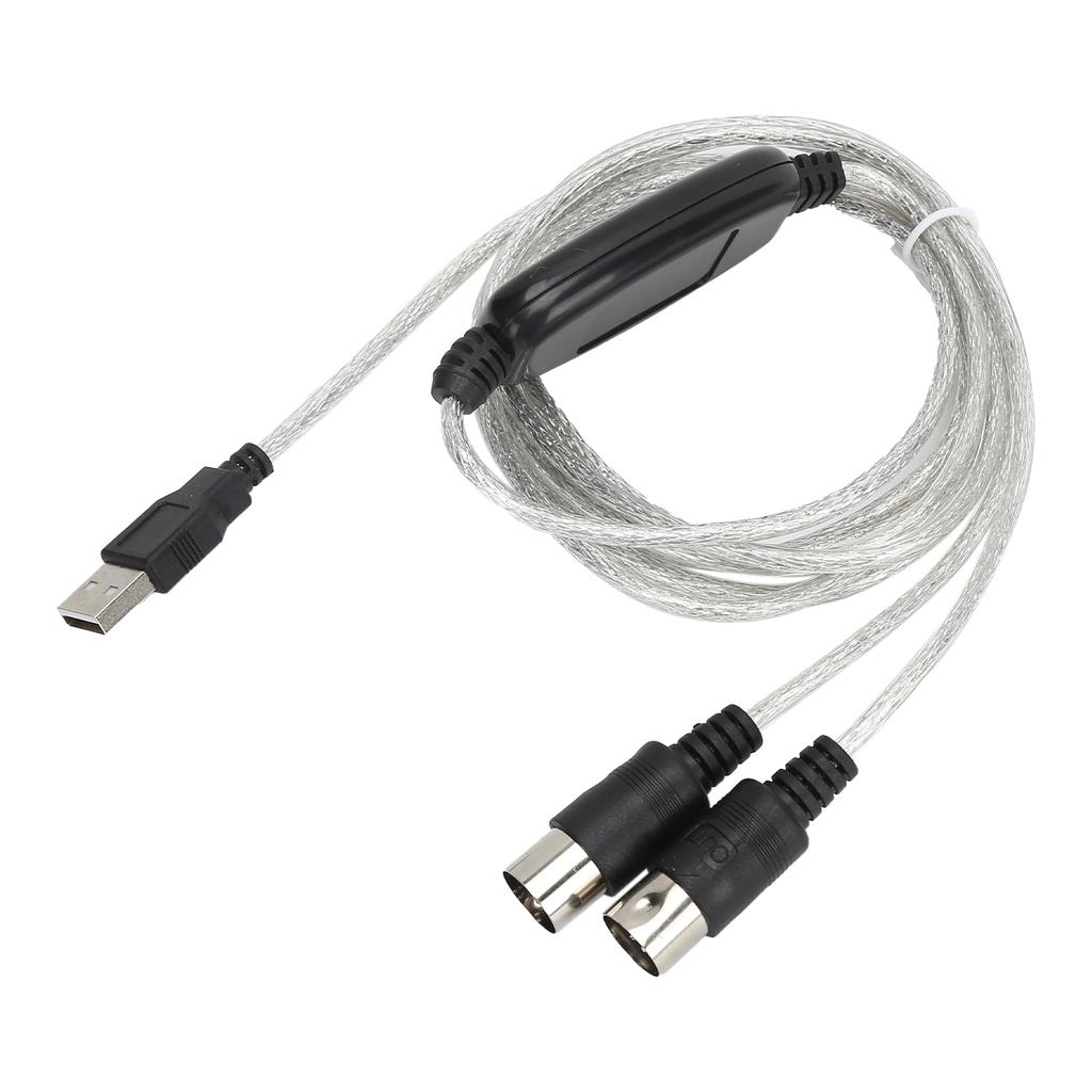 MIDI Cable MIDI To USB Cord Adapter Midi Converter for XP VISTA OS X Window7