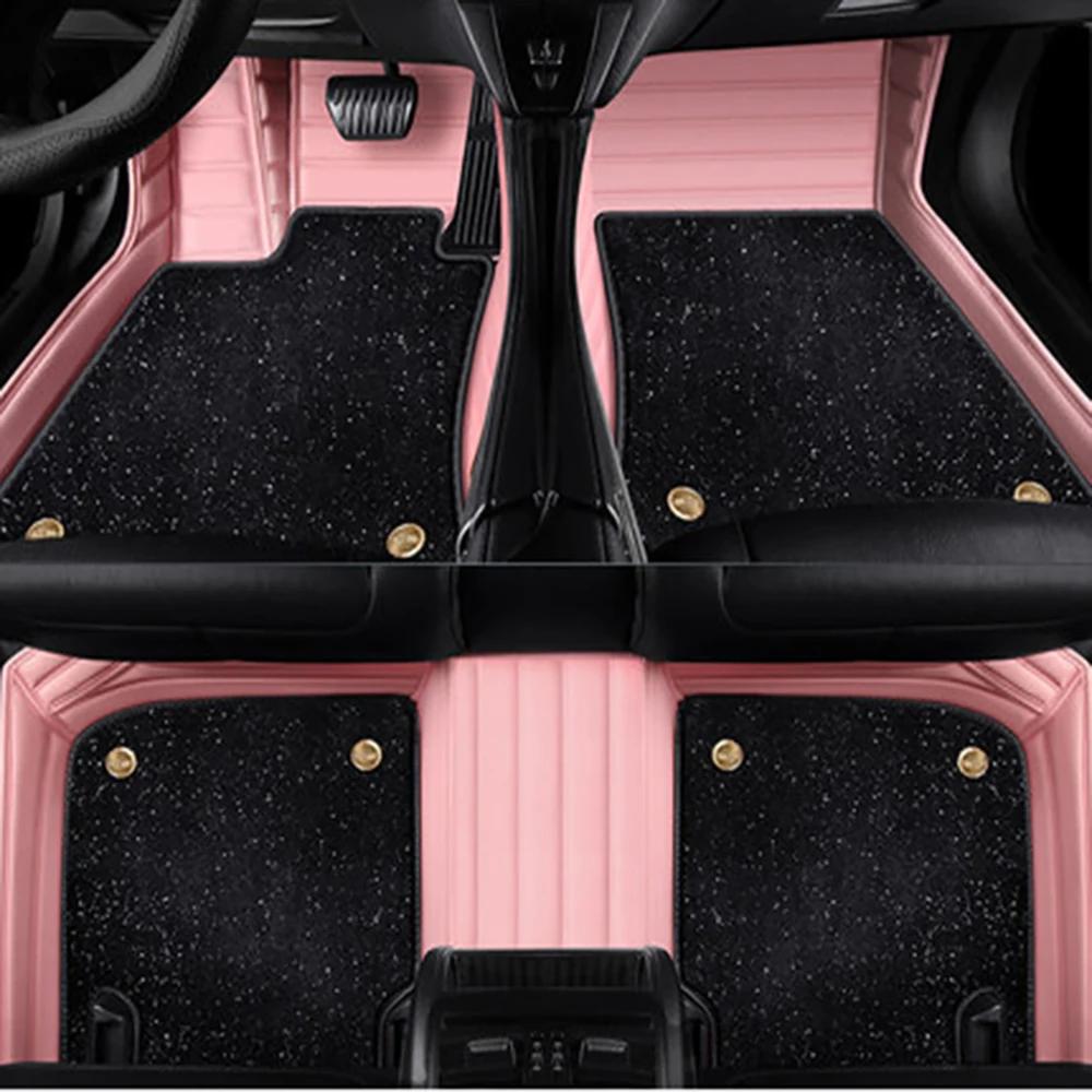 Для Renault Captur Автомобильные двойные 5D коврики на пол с индивидуальным дизайном Коврики на пол Автоаксессуары voiture