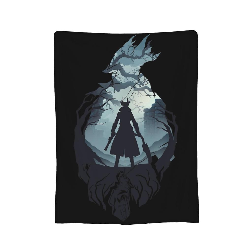 Bloodborne Video Game Blankets Velvet Summer Breathable Warm Throw Blanket for Sofa Car Bedding Throws