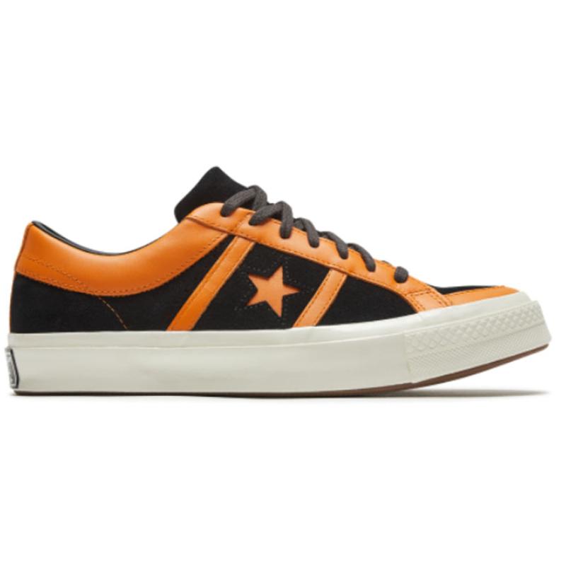 Converse One Star Academy Wrap Нескользящие Легкие Низкие Кеды Унисекс Черный и Оранжевый