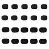 AkNebriax 20-Piece Replacement Microphone Sponge for Intercom Headsets, Noise Reduction, Black Windscreen, Microphone Sponge Caps for Noise Reduction,