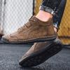 2023 Autumn New Men's Large Hand Sewn High Bond Casual Shoes