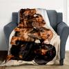 Dachshund Puppies Flannel Blanket Throw Blanket Soft Warm Sofa Bed Camping Home Decor Unique Christmas Gift C92664
