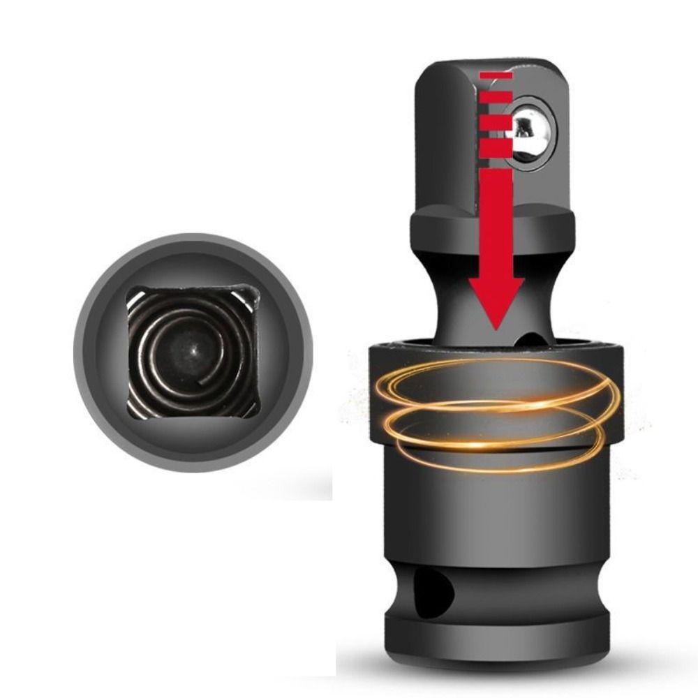 360 Degree Swivel Impact Socket 1/2inch Drive U Knuckle Joint Air Wobble Sleeve Adapter