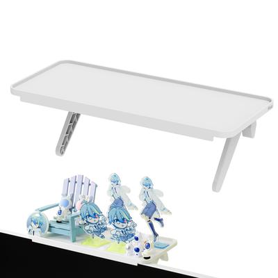 Pixio PXTS1WH Белая полка для монитора | Ширина 30 см, Глубина 12,7 см | Верхняя полка для аксессуаров