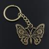New Fashion Men 30mm Keychain DIY Metal Holder Chain Vintage Butterfly 48x38mm Bronze Pendant Gift
