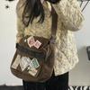 Vintage Casual Crossbody Bags Women Preppy Style Patchwork Messenger Bag Female Harajuku Grunge Aesthetic Handbag