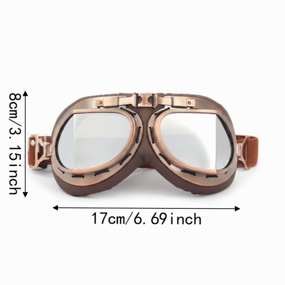 UV Protection Retro Pilot Goggles Windproof Off-Road Eyewear Motorcycle Goggles Outdoor Sports