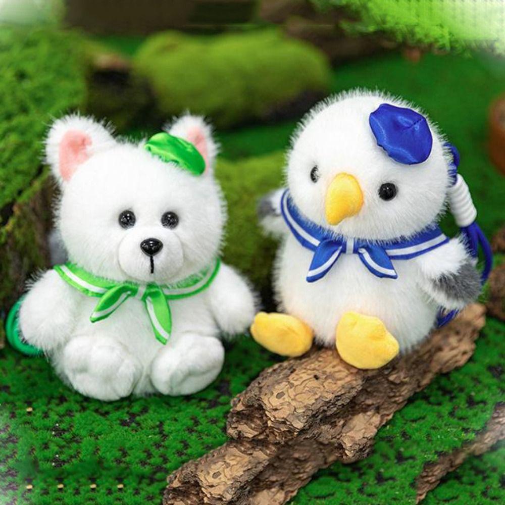 Collection Simulation Seagull Plush Keychain Cartoon Seagull Stuffed Doll Birthday Parties