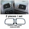 Central Control trument Panel Air Conditioning AC Vents Cover Trim Carbon Fiber Interior For VW Volkswagen Polo 2014 - 2018