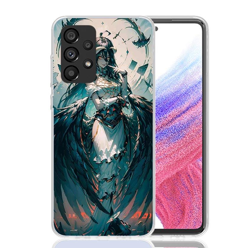 Чехол для телефона с персонажем Альбедо из аниме Overlord для Samsung Galaxy A17 A16 A14 A15 A13 A57 A56 A54 A55 A53 A37 A36 A34 A35 A33 A26 A24 A25 A23