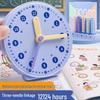 Montessori Math Clock for Children: Time Recognition Teaching Aid for First Grade Learning