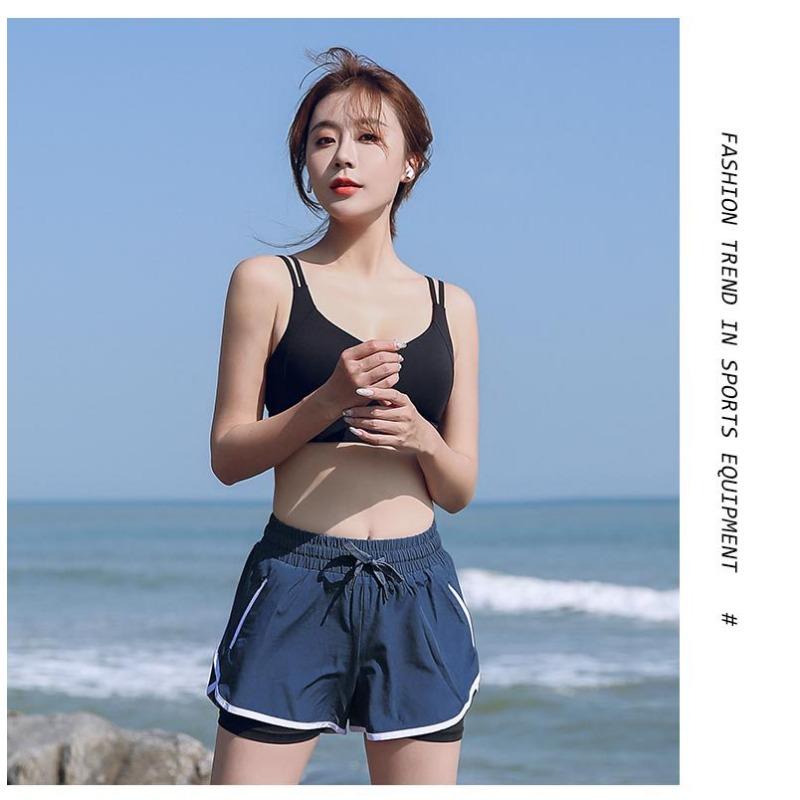 Шорты для йоги больших размеров, женские свободные летние быстросохнущие спортивные штаны для фитнеса, антибликовые брюки с высокой талией для верхней одежды, брюки для бодибилдинга