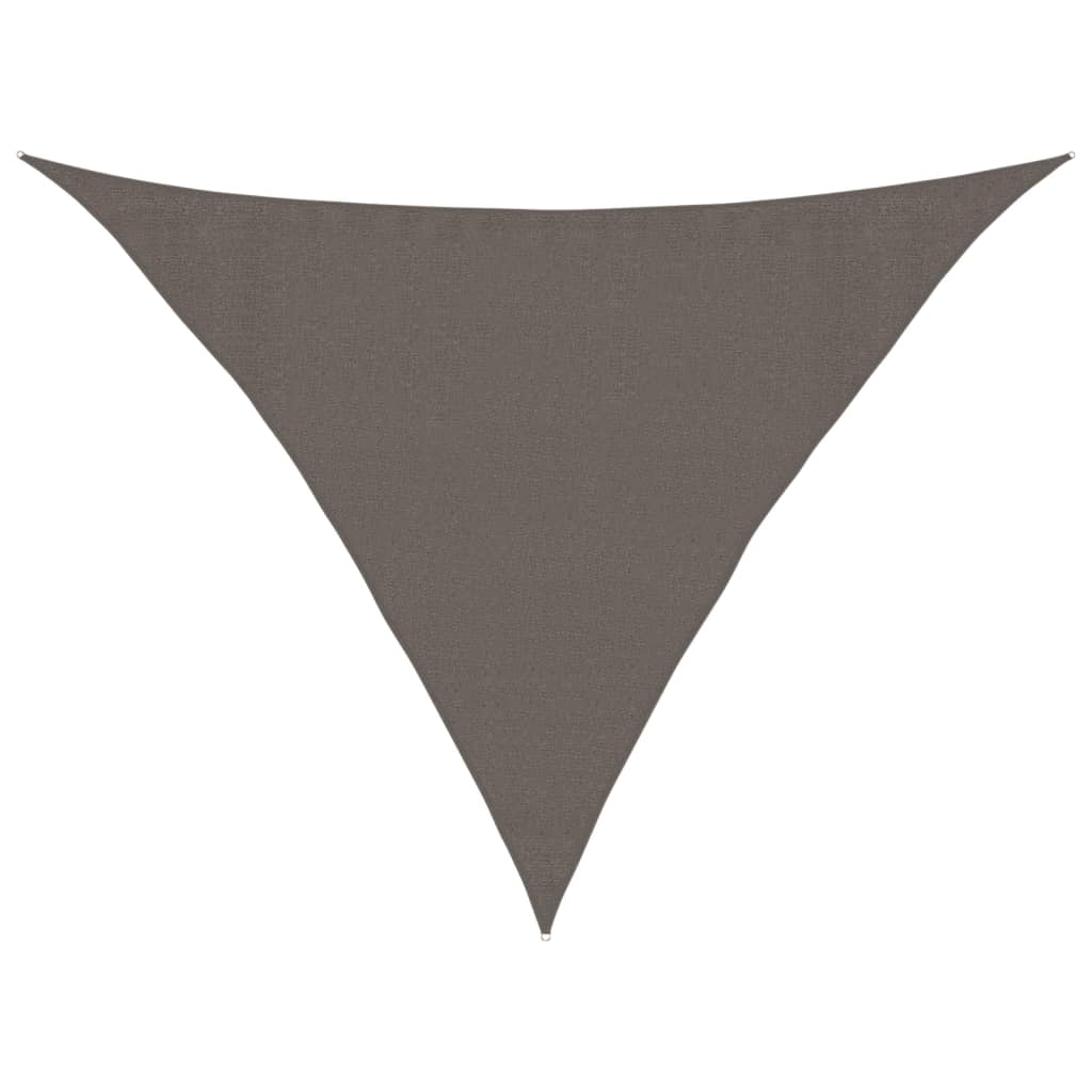 vidaXL Sonnensegel 160 g/m² Anthrazit 3,5x3,5x4,9 m HDPE