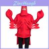 Костюм для выступления Red Lobster Яркий косплей-реквизит Идеально подходит для Хэллоуина и сценических шоу