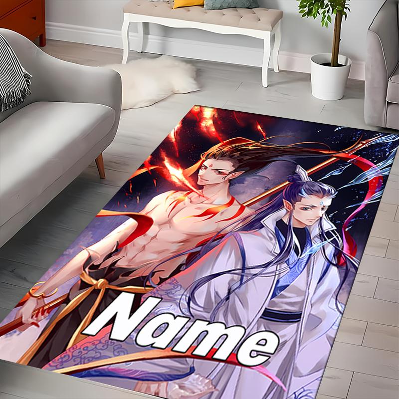 Custom personalization Nezha Conquers the Dragon King Area Rug - Perfect For Kitchen, Bathroom,Laundry Room Decor Large Size Available,Gift All Season