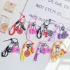 Mini Dumbbell Gym Lover Key Chain Hand-Woven Nylon Rope Pendant Fitness Keychain Small Gifts