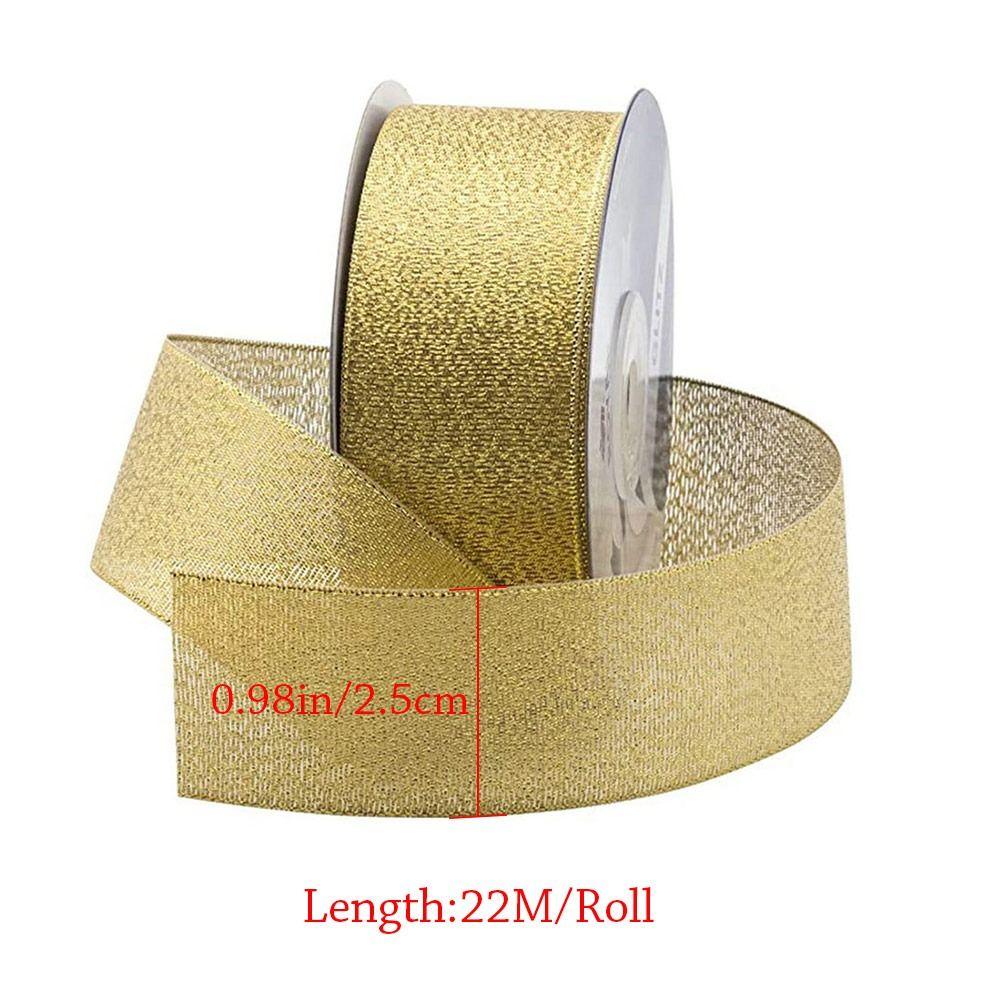 22M Glitter Satin Ribbons Double Face Gift Wrapping Universal Bow Trim Wedding Party