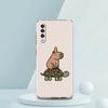 Cute Capybara Phone Case For Samsung A16 A14 A12 A22 A32 5G A34 A42 A52 A54 A50 A70 A72 A30 A40 A20E A10S A02S A04S A06 Cover