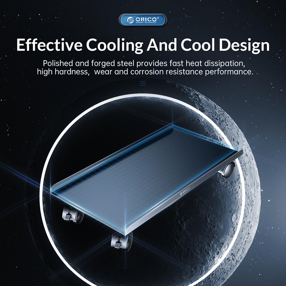 Стальные тележки-подставки для компьютерных башен с фиксирующимися поворотными колесиками, ящик для хранения ПК, подставка для ПК для большинства компьютерных башен, игровых ПК, корпусов ATX