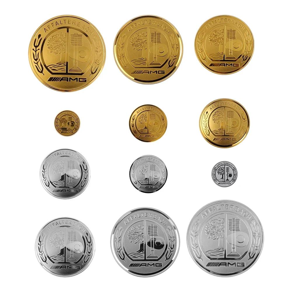 For Mercedes Benz Car Start Button Decoration Sticker Steering Wheel Logo Decal For Mercedes Benz AFFALTERBACH AMG Badge Auto In