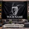 Bournemouth Football Personalized Tapestry Support Custom Name, Wall Art Home Decoration