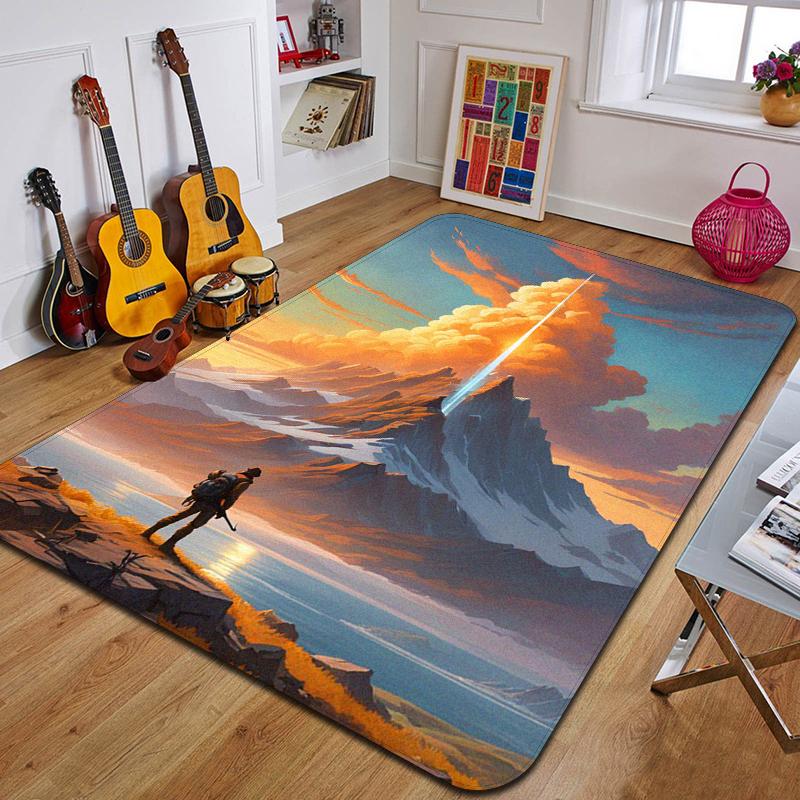 Ковер с принтом C-Clouds Модный коврик для йоги Нескользящий ковер Украшение спальни Уличный ковер Спальня Подарок на день рождения