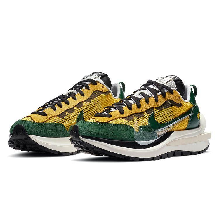 Sacai x Nike VaporWaffle Tour Yellow Унисекс Кроссовки Stadium-Green Sail CV1363-700