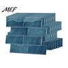 Indoor Wall Decoration for Balcony 8PCS Faux Brick Stickers, Waterproof Adhesive Mosaic Decals, Moisture-proof Easy Decorative Sheets Peel And