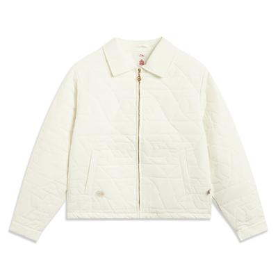 Женская хлопковая куртка с вышивкой логотипа бренда серии Li Ning Sports Lifestyle AJMV206-5