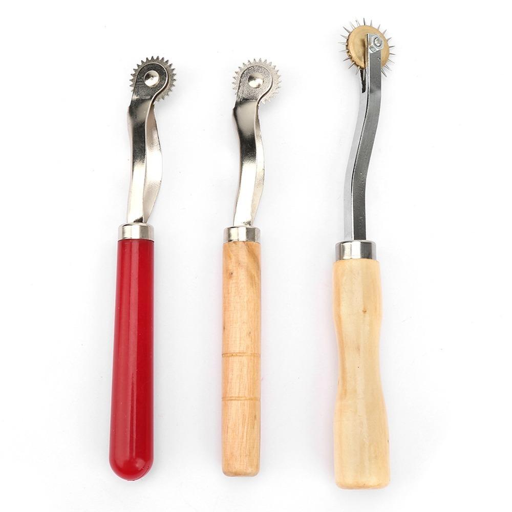 3Pcs Rotary Perforator Tracing Wheel Tool Stainless Steel Sewing Roulette Tool For Sewing Patterns