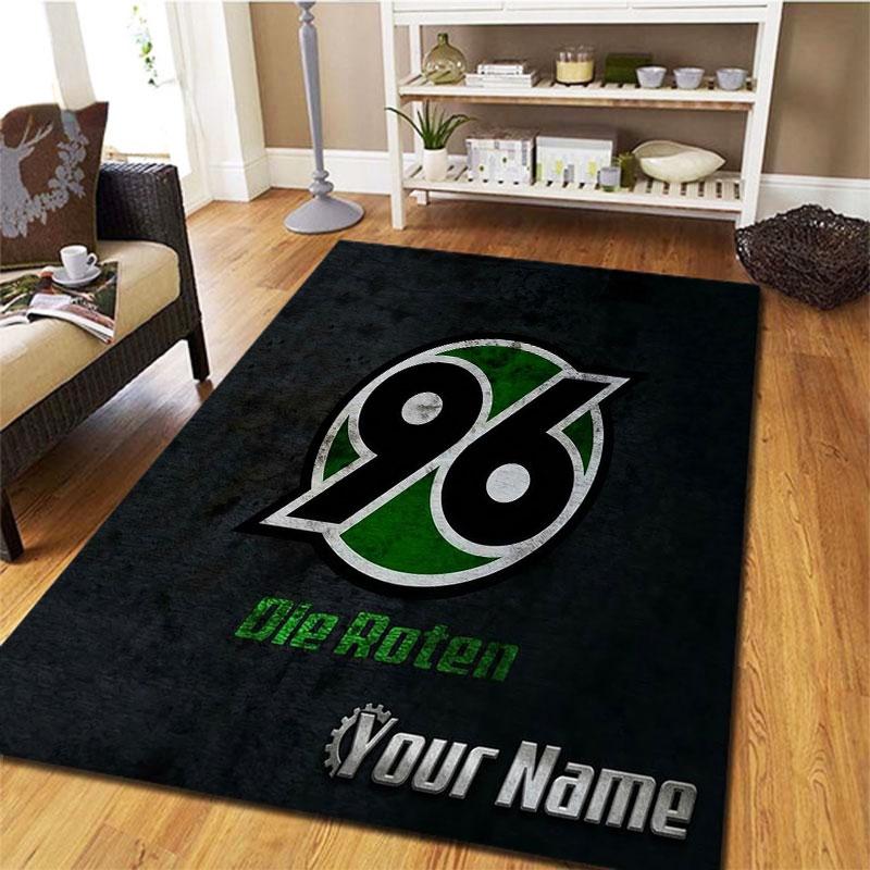 Hannover 96 Custom Name Carpet Rug for Living Room Bedroom Home Sofa Decoration,Kids play Non-slip Floor Mat