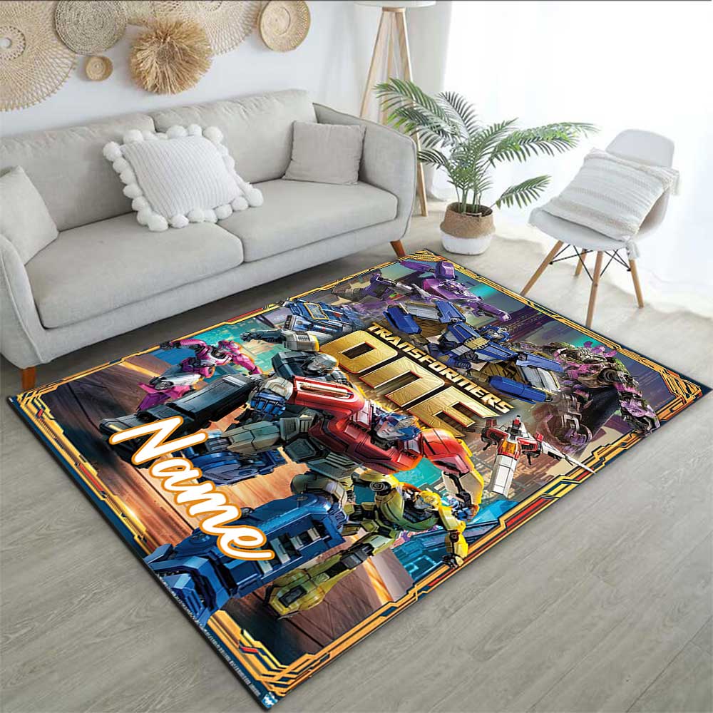 Transformers Fans Customize your name rug, office chair cushion, home bedroom living room gift.