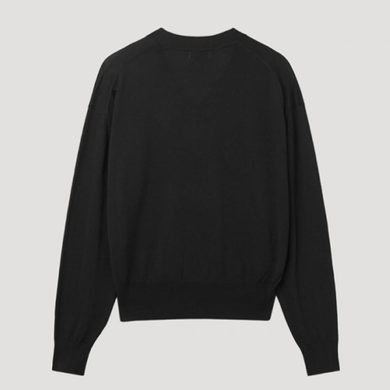 She S miSS Натуральный кардиган с V-образным вырезом SSkcdp11030 Bk