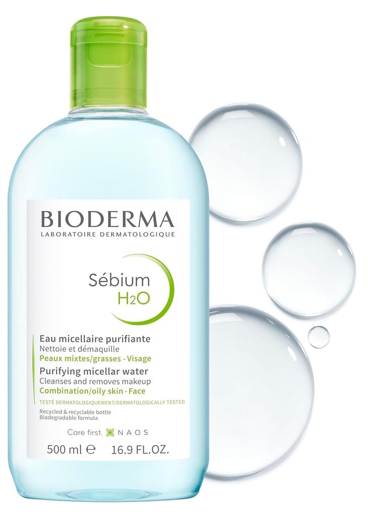 Bioderma Sebium H2O D 500ml (Cleansing + Wiping Lotion) {Product} [Product]