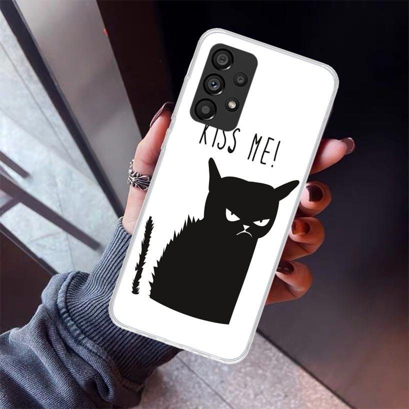 Cat Footprint Funny Paw Cute Phone Case For Samsung Galaxy A17 A57 A37 A16 A26 A36 A56 A15 A25 A35 A55 A14 A13 A54 A53 A34 A24 A