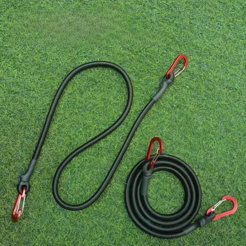 Упаковка 8 мм эластичного шнура с крюками для кемпинга, багажа, велосипедного груза, регулируемый эластичный ремень, многоцелевая крепежная утилитарная веревка