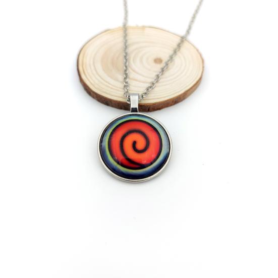 Мужское ожерелье Хип-хоп Камуфляж Геометрическое Гальваническое покрытие Коробчатая цепочка Наряд Нержавеющая сталь Мужской кулон-жетон Модное ожерелье