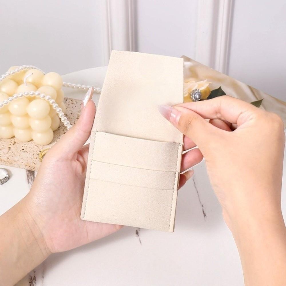 Складной мешочек для упаковки ожерелья и кольца, маленький органайзер для серег, мини-мешочек для демонстрации ювелирных изделий, женский