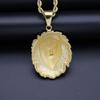 HIP Hop Lion Head Pendant Necklaces Men's Gold Color Punk Animal Jewelry