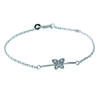 [K7786] - Silver Bracelet 'Butterfly' Silver White (rhodium-plated) - 22x7x6 Mm