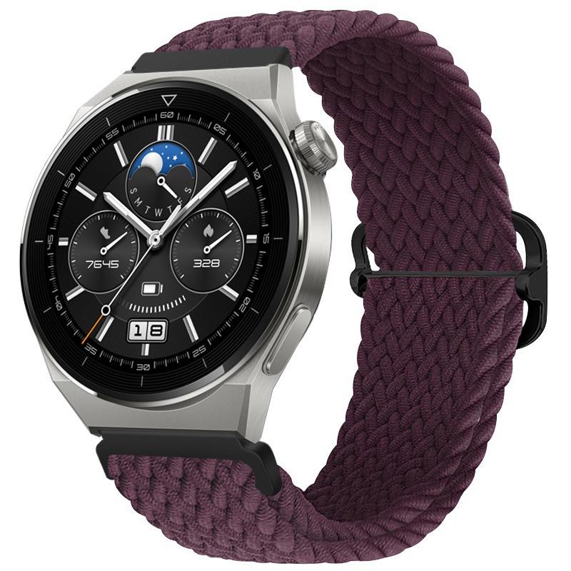 Плетеный ремешок 22 мм 20 мм для Huawei Watch 3/4/GT/5/6/Pro 46 мм Нейлоновый петлевой браслет для Samsung Galaxy Watch 7/6/Classic/5/Pro