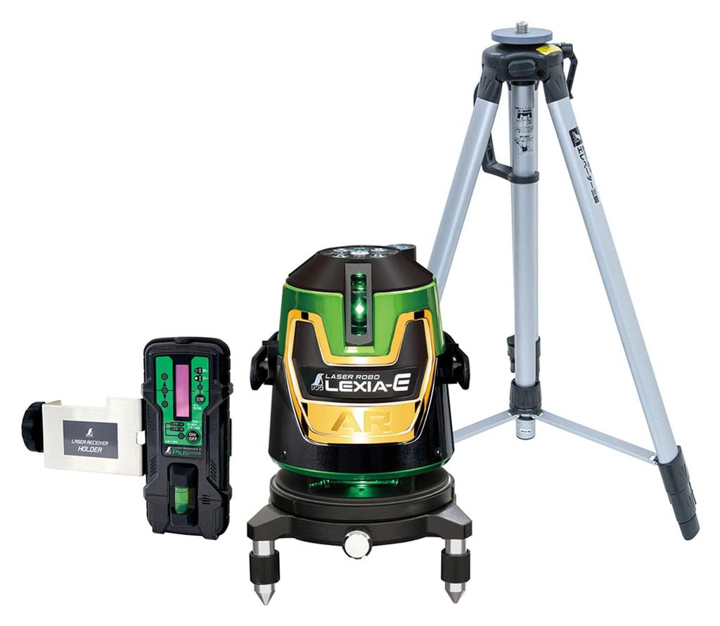 Shinwa Sokutei Laser Marker LASER ROBO Laser Robo LEXIA E 51AR Green Set 70897 LEXIA-E Receiver/Tripod