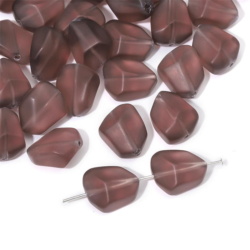 Матовые ограненные бусины из плоского камня из хрустального стекла для изготовления украшений своими руками, разных цветов