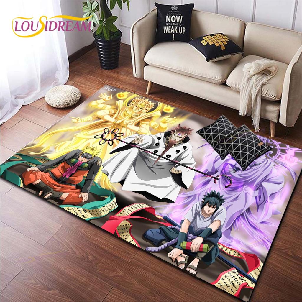 Anime Naruto Carpet Kids Carpets Living Room Tea Table Mats Bedroom Rug Washable Floor Mats Household Area Mat Dinosaur Rug