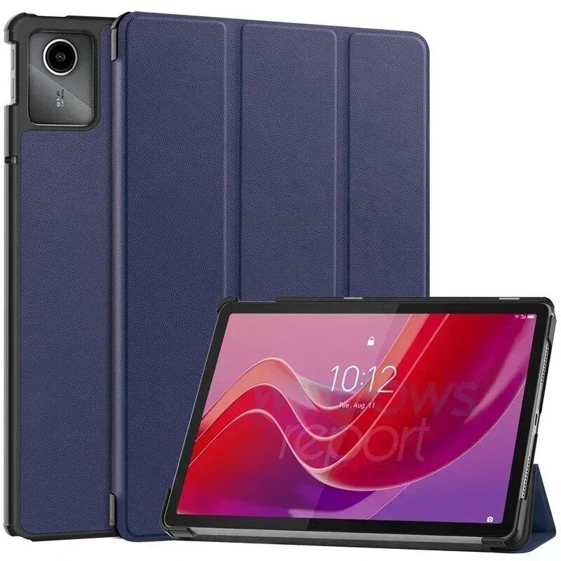 Чехол для Lenovo Tab M11 TB330FU TB331FC Xiaoxin Pad 2024, 11 дюймов, тройная складная подставка, смарт-чехол для планшета, чехол для Xiaoxin Pad 2024