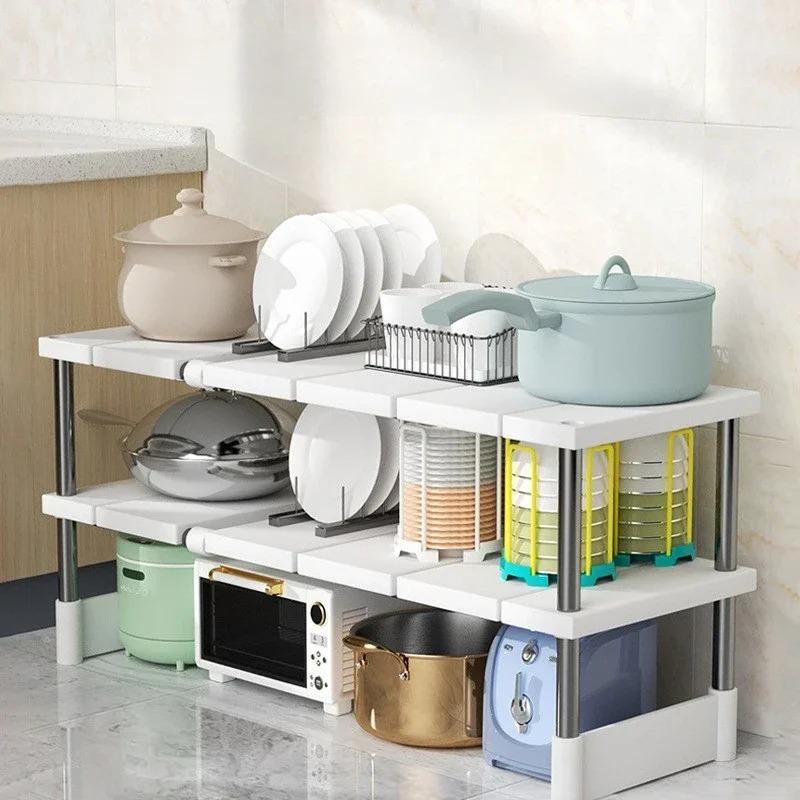 Штабелируемая стойка для хранения, многослойная перегородка, полки для сортировки шкафа, телескопический держатель для раковины, органайзер для одежды, шкафа