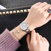 Fashion Women Stainless Steel Love Analog Quartz Round Wrist Watch