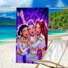 1pc KPop Demon Hunters8 Beach Towel, Beach and Seaside Swimming Pool Equipment, Fashion Pattern, Rectangular, Travel Essentials