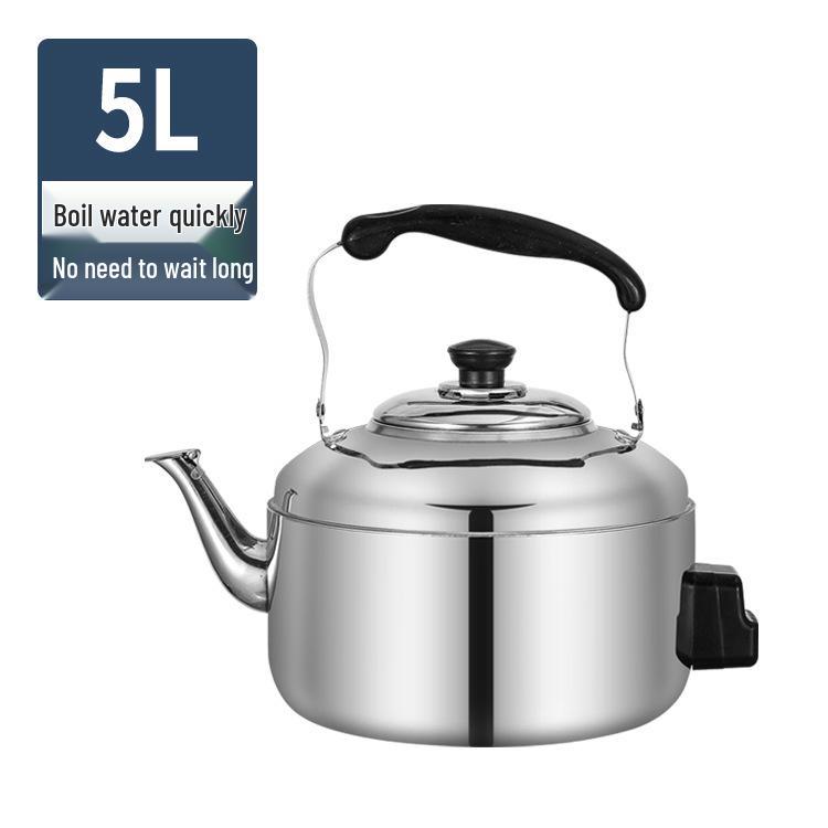 Электрический чайник из нержавеющей стали большой емкости - Быстрое кипячение для коммерческого и домашнего использования
